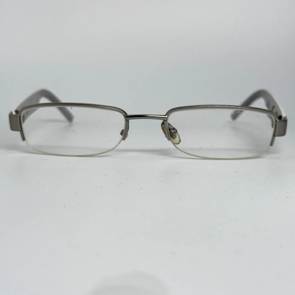 Gucci GG 1843 GSU Eyeglasses Metal half-Rimless Frame Made in Italy‎ Women 21193
